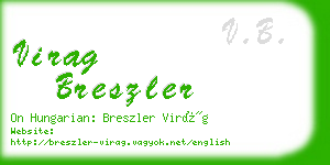 virag breszler business card
